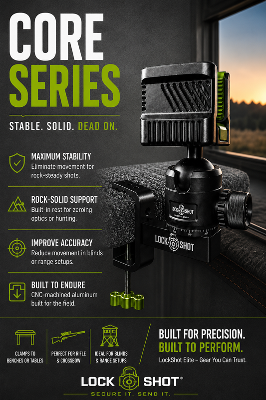 LockShot Core Series | Compact Clamp-On Shooting Rest