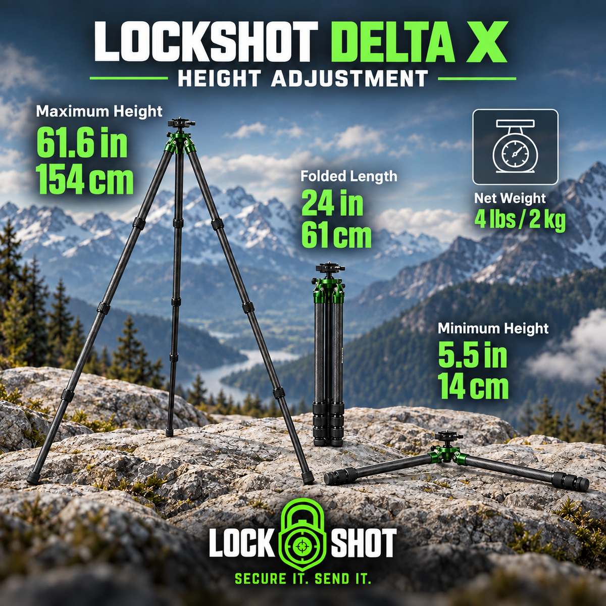 Delta X - A7 Carbon Fiber Tripod
