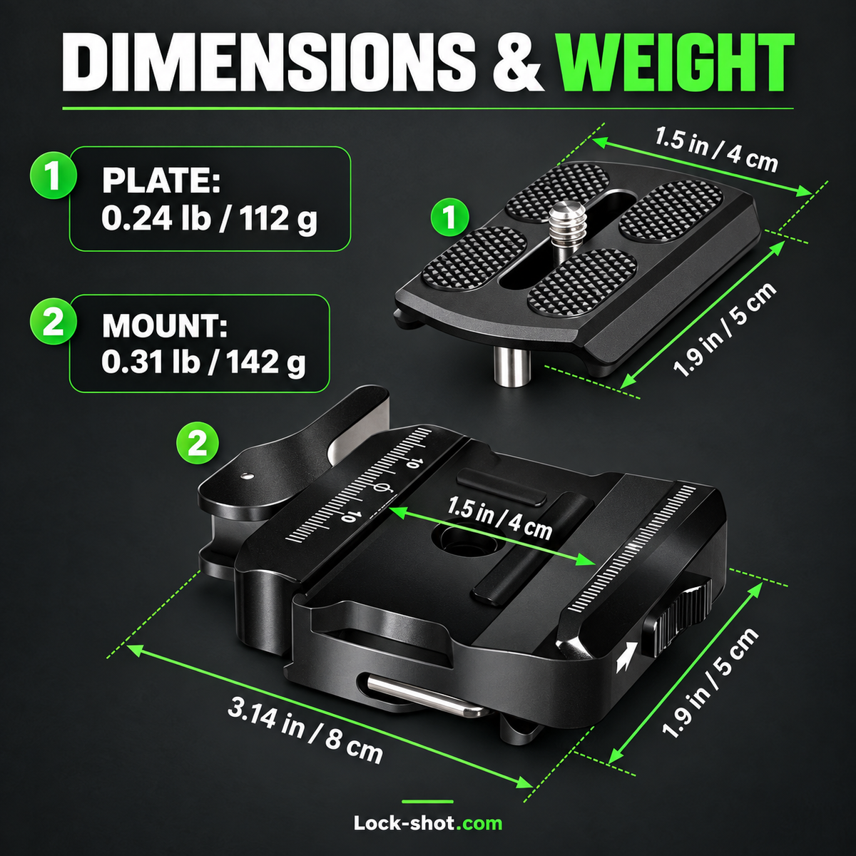 LockShot Arca/Picatinny Quick Release