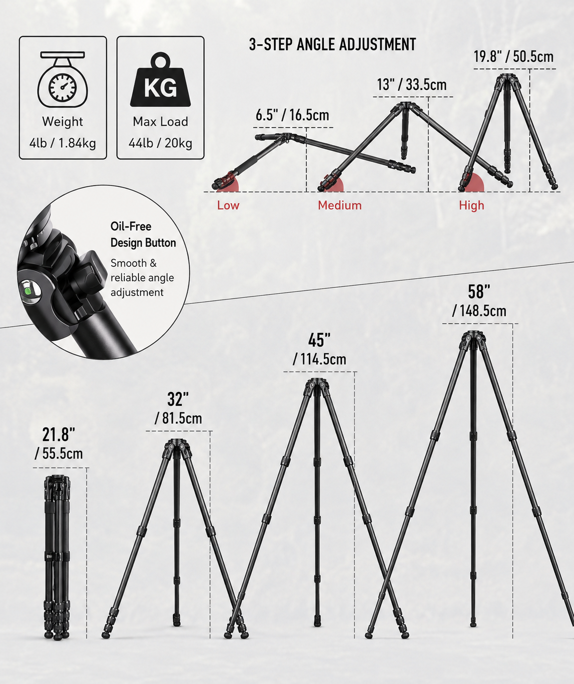 Delta X Carbon Fiber Tripod