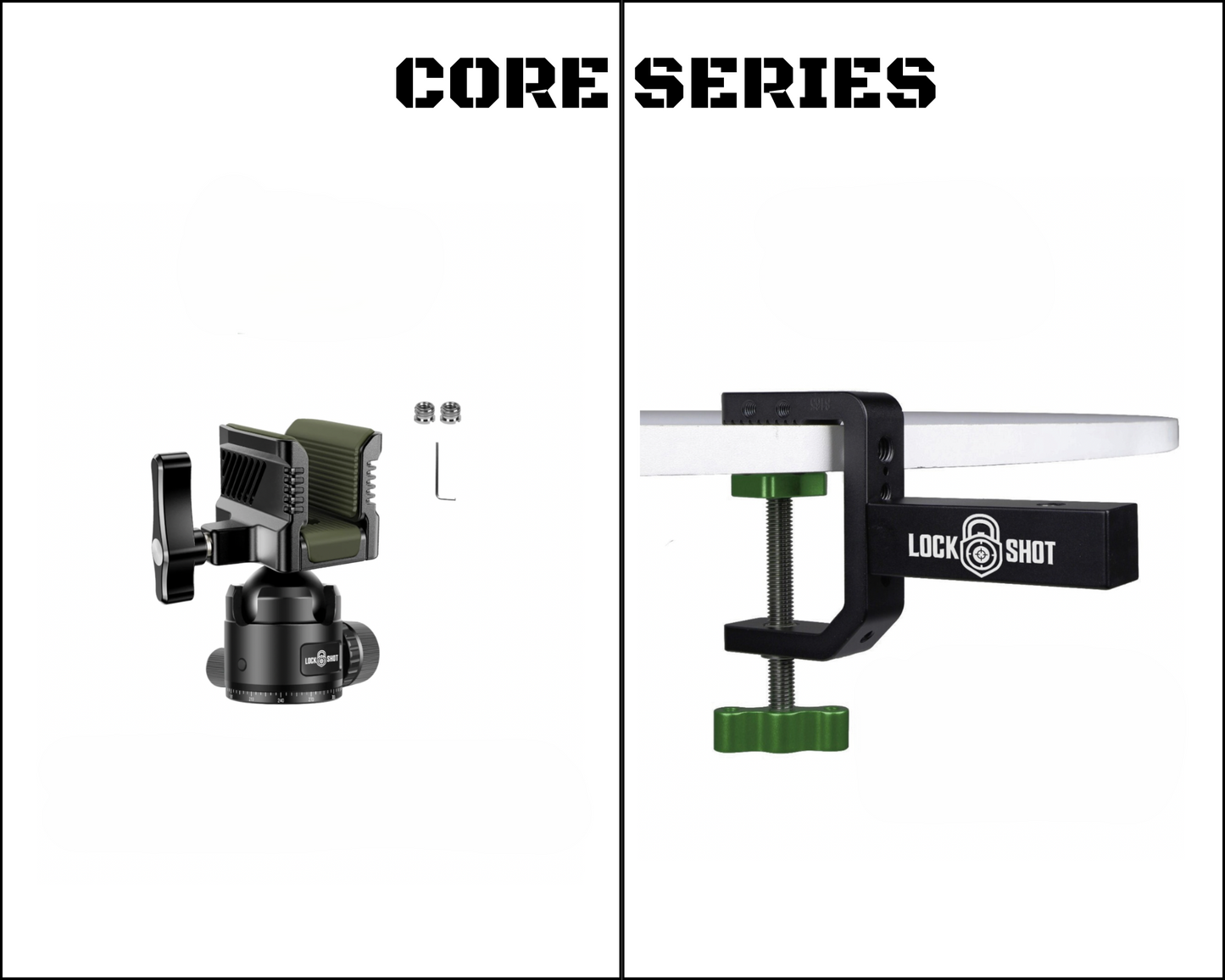 LockShot Core Series - Compact Shooting Rest for Deer Blinds
