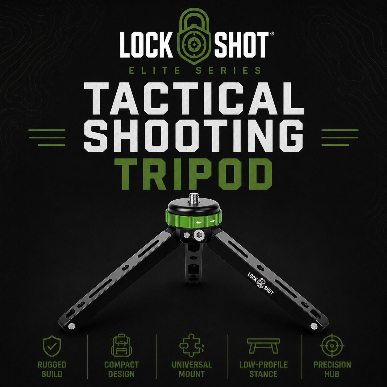 LockShot Pro Series - Shooting Rest System for Deer Blinds